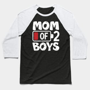 Mom of 2 Boys from Son to mom for Mothers Day Birthday Women Baseball T-Shirt